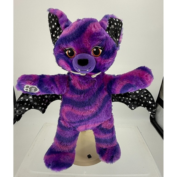 Build-A-Bear Workshop Other - Build A Bear Purple Starry Night Vampire Bat 18" Retired Plush Stuffed Animal